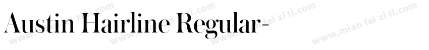 Austin Hairline Regular字体转换